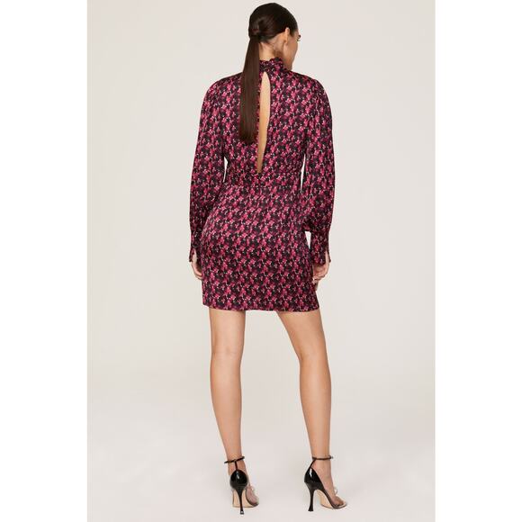 Ronny Kobo x RTR Printed Satin Dress - Picture 4 of 11